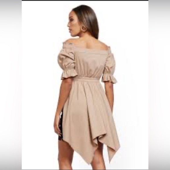 New York Company off the shoulder Hi-lo poplin shirt - medium - Picture 3 of 6